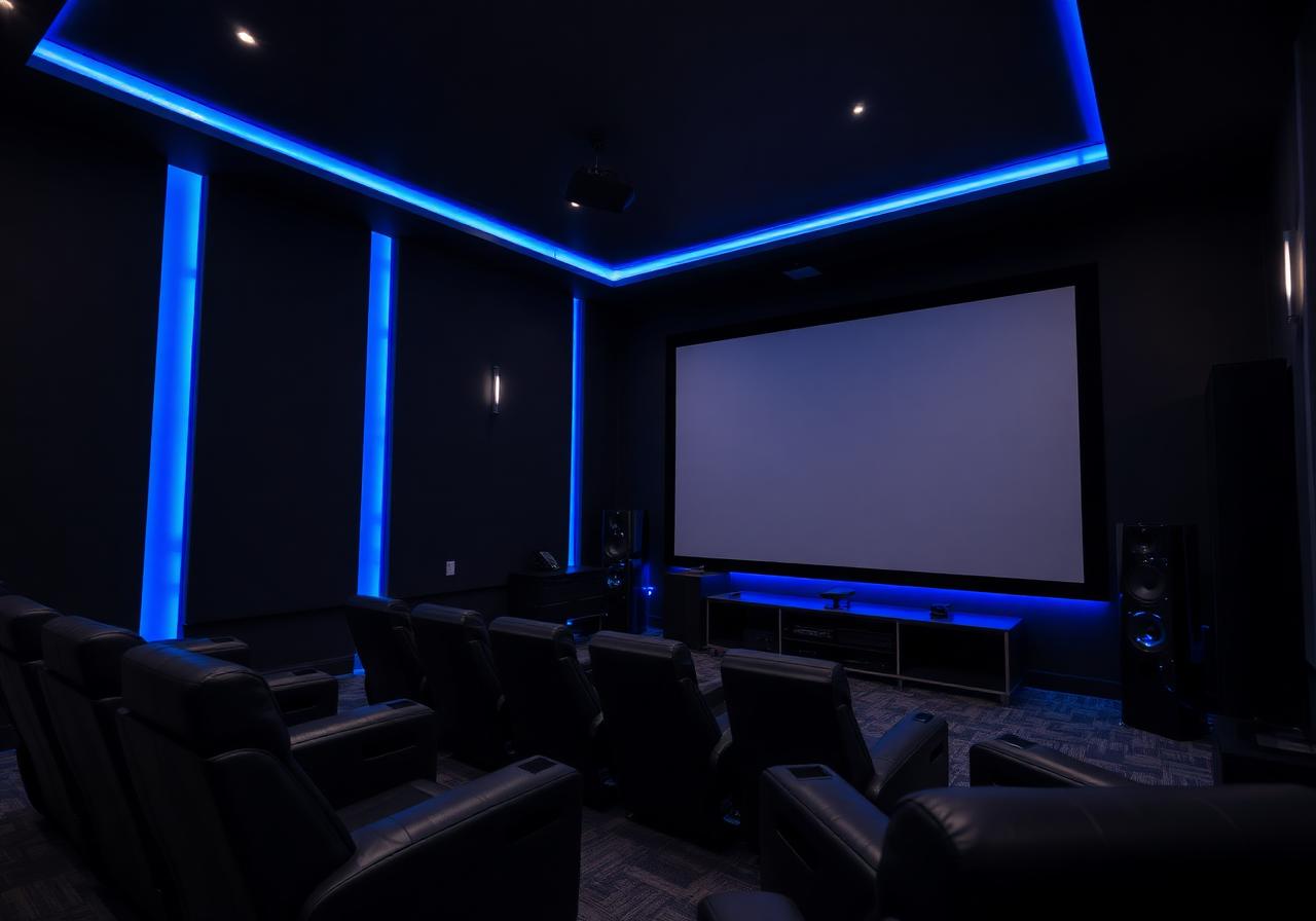 Home cinema com automação MCTEC